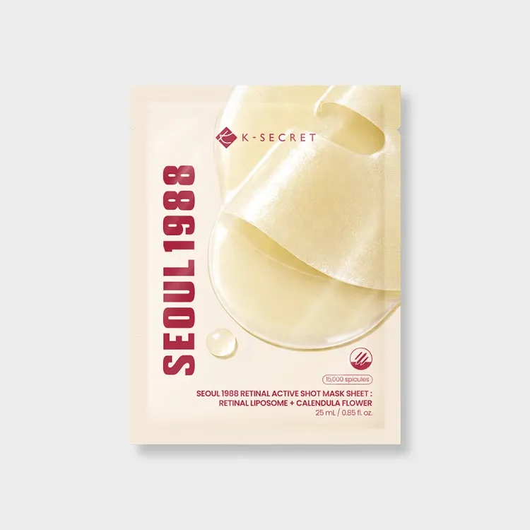 K-secret Seoul 1988 Retinal Active Shot Mask Sheet : Retinal Liposome + Calendula Flower