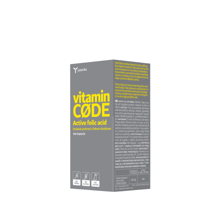Vitamin Code Active Folic Acid Kapsule A 100