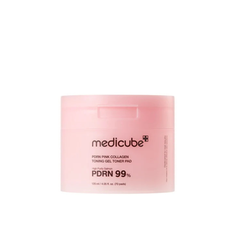 Medicube Pdrn Pink Collagen Toning Gel Toner Pad 70ea