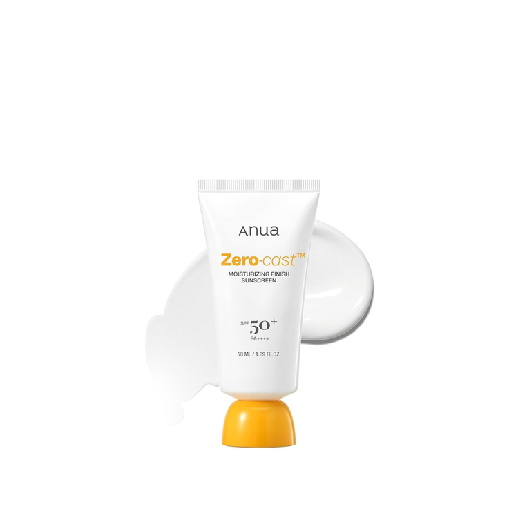 Anua Zero-cast Moisturizing Finish Sunscreen SPF 50+ PA++++ 50ml