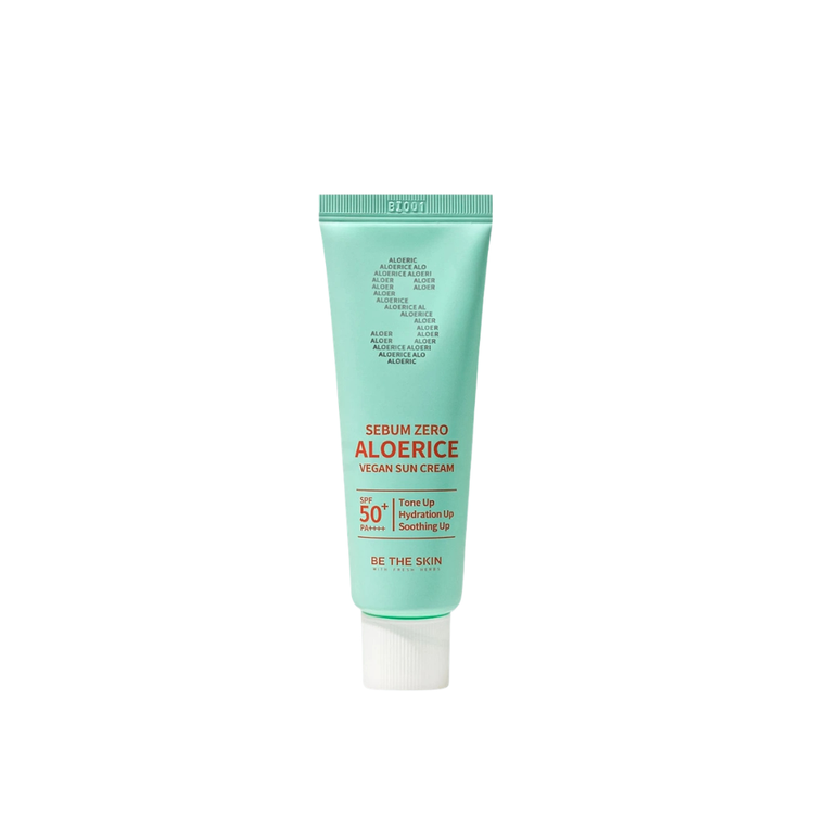 Be The Skin Sebum Zero Aloerice Vegan Sun Cream 50ml Spf 50+, Pa++++