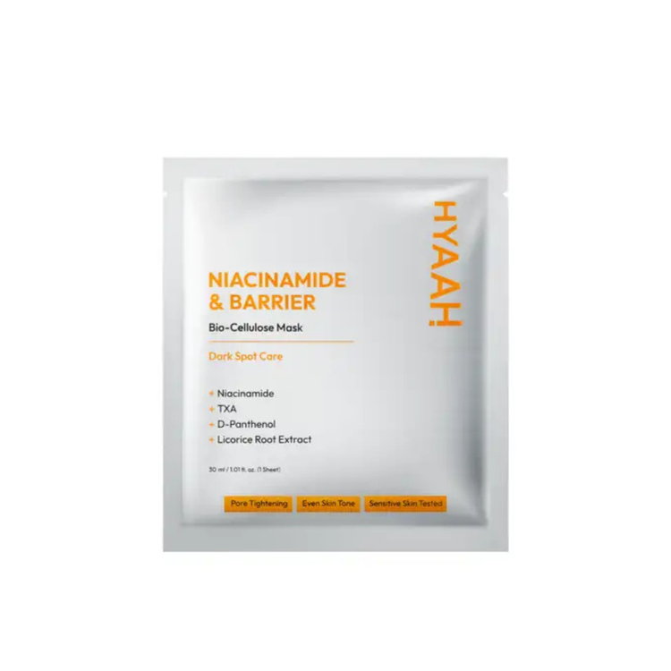 Hyaah Heeya Niacinamide & Barrier Biocellulose Mask