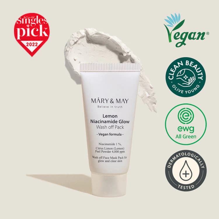 Mary&may Lemon Wash Off Pack 30g
