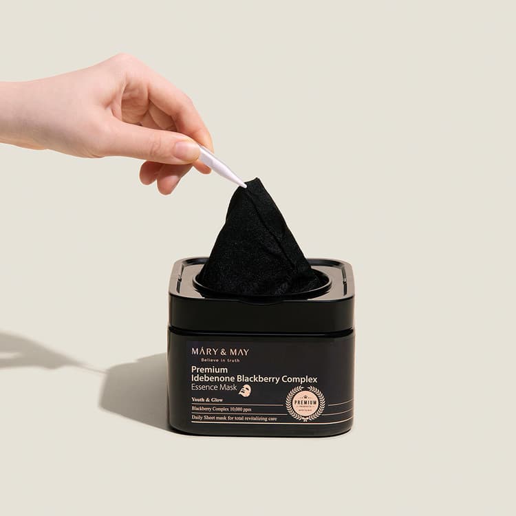 Mary&may Premium Idebenon Blackberry Complex Mask 20ea