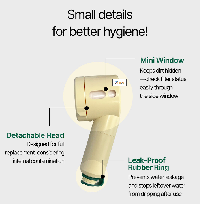 Clear Dea Glow On And On Shower Head (with Filter)