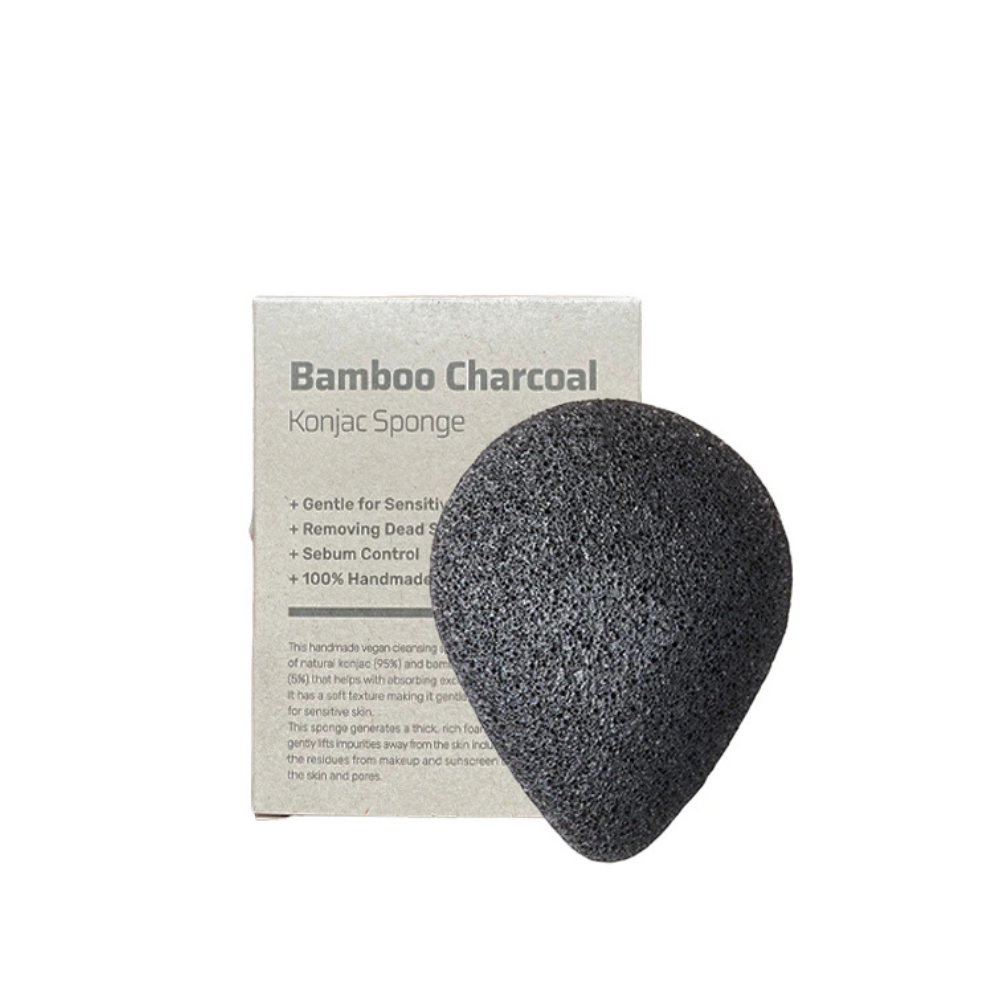 Purito Seoul Bamboo Charcoal Konjac Sponge