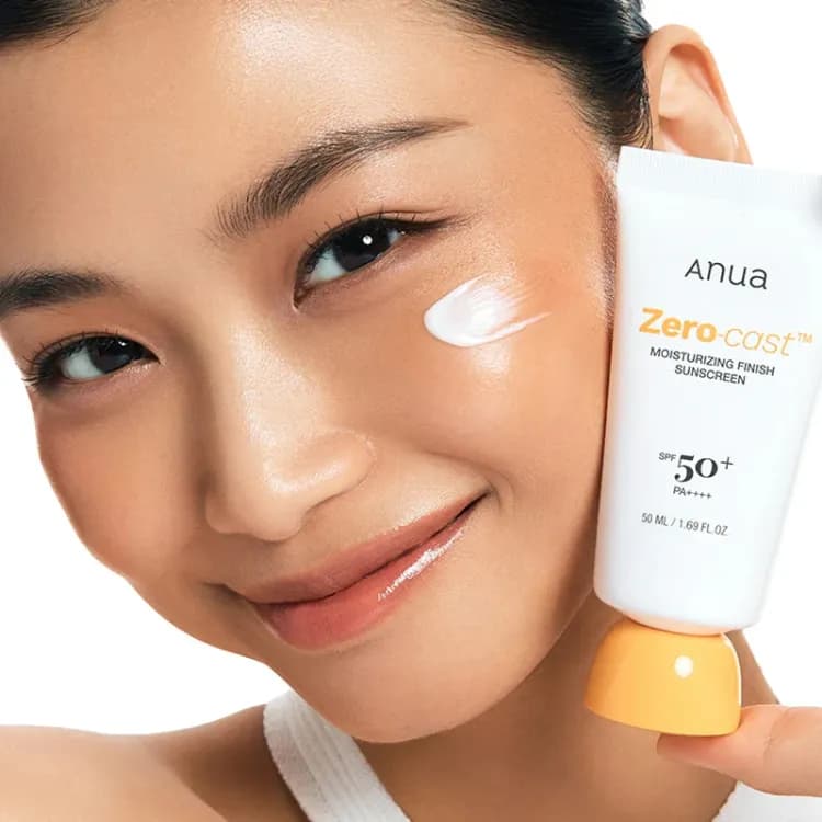 Anua Zero-cast Moisturizing Finish Sunscreen SPF 50+ PA++++ 50ml