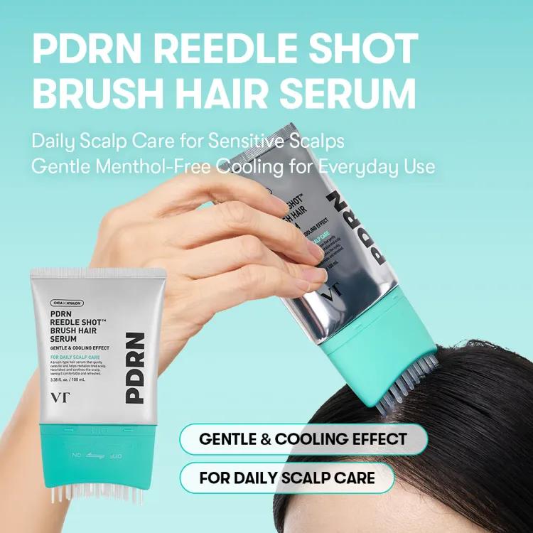 Vt Cosmetics Pdrn Reedle Shot Brush Hair Serum 100ml