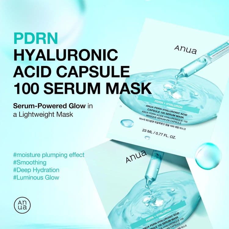 Anua Pdrn Hyaluronic Capsule 100 Serum Mask 23ml
