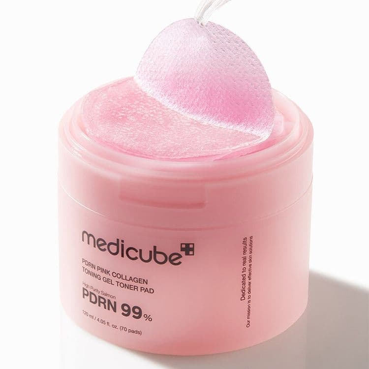 Medicube Pdrn Pink Collagen Toning Gel Toner Pad 70ea