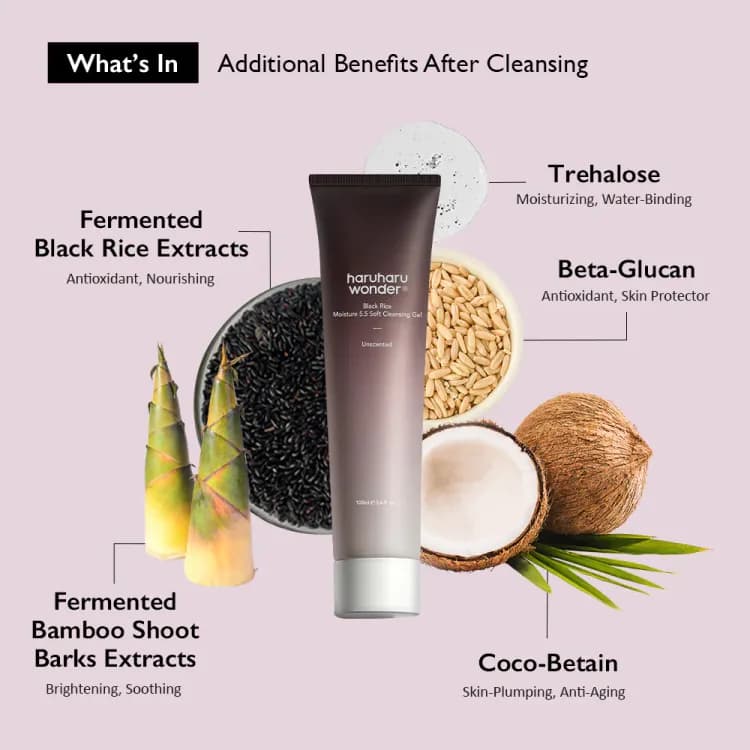 Hw Black Rice Moisture 5.5 Soft Cleansing Gel 100ml