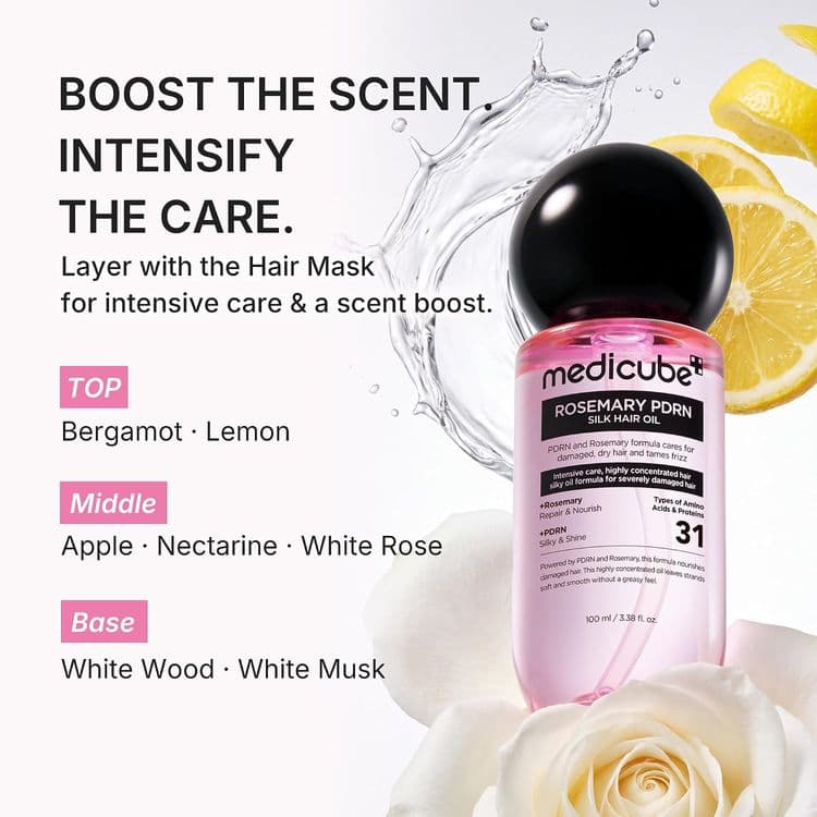 Medicube Rosemary Pdrn Silk Hair Oil