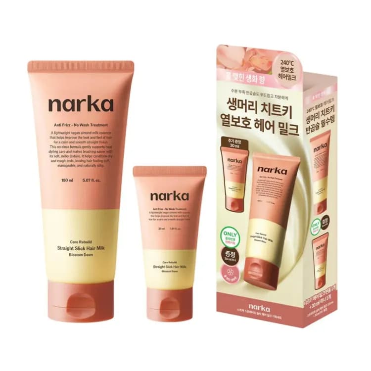 Narka Core Rebuild Straight Slick Hair Milk #blossom Dawn