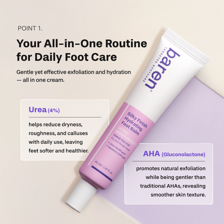 Baren Silky Finish Hydrating Foot Balm 40ml