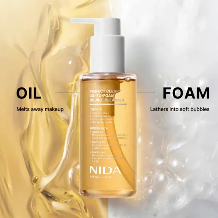 Nida Perfect Clear™ Oil-to-foam Double Cleanser 145ml