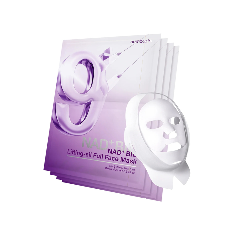 Numbuzin No.9 Nad Bio Lifting Full Cover Facial Mask 4xkom