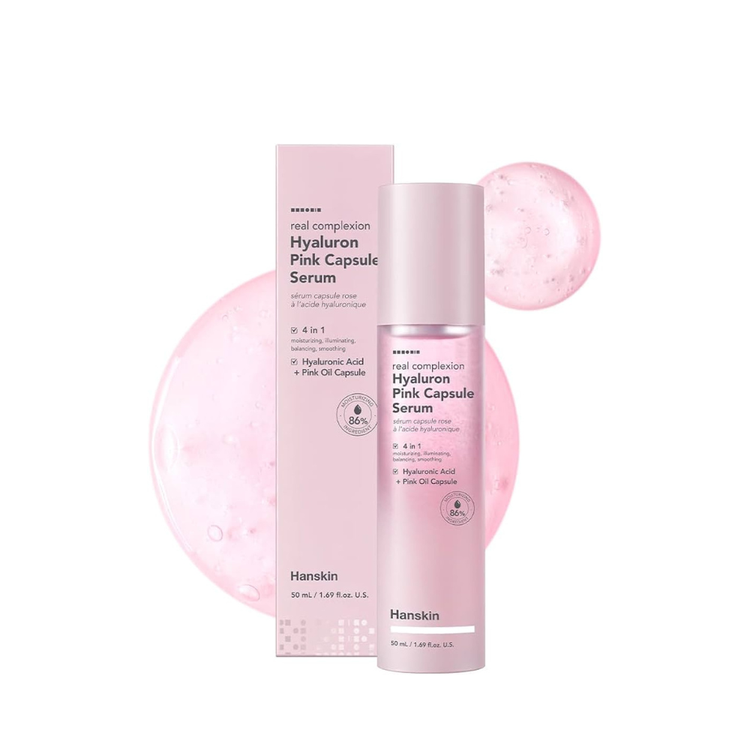 Hanskin Real Complexion Hyaluron Pink Capsule Serum 50ml