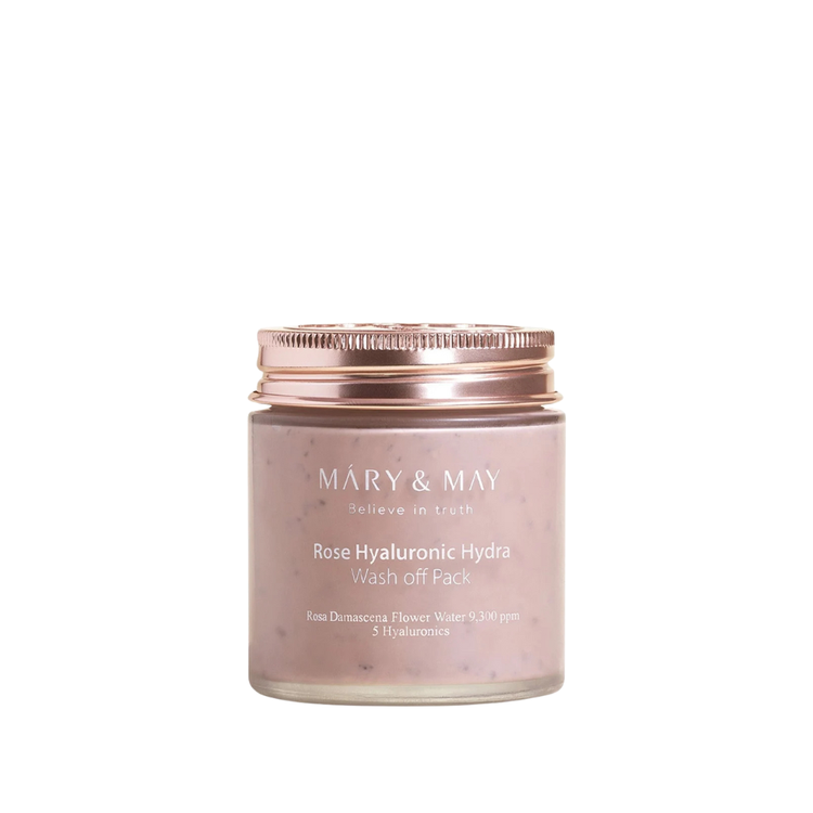 Mary&may Rose Hyaluronic Hydra Wash Off Pack 125g