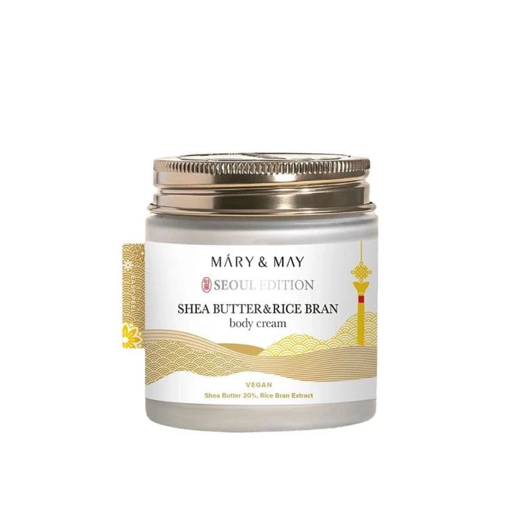 Mary&may Shea Butter & Rice Bran Body Cream 250ml