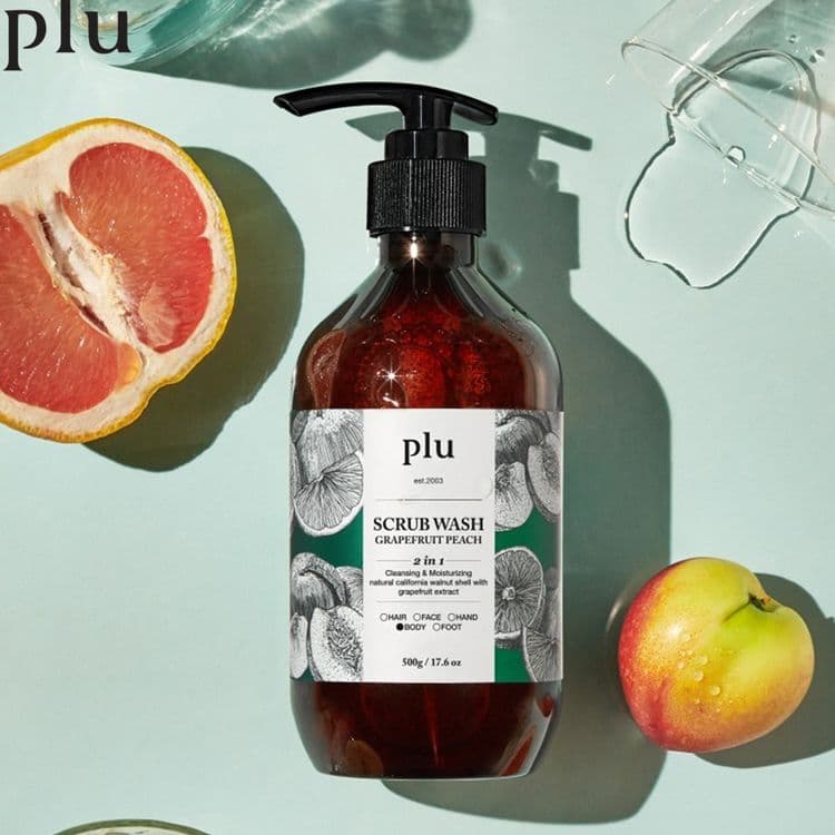 Plu Body Scrub & Scrub Wash Gift Set 