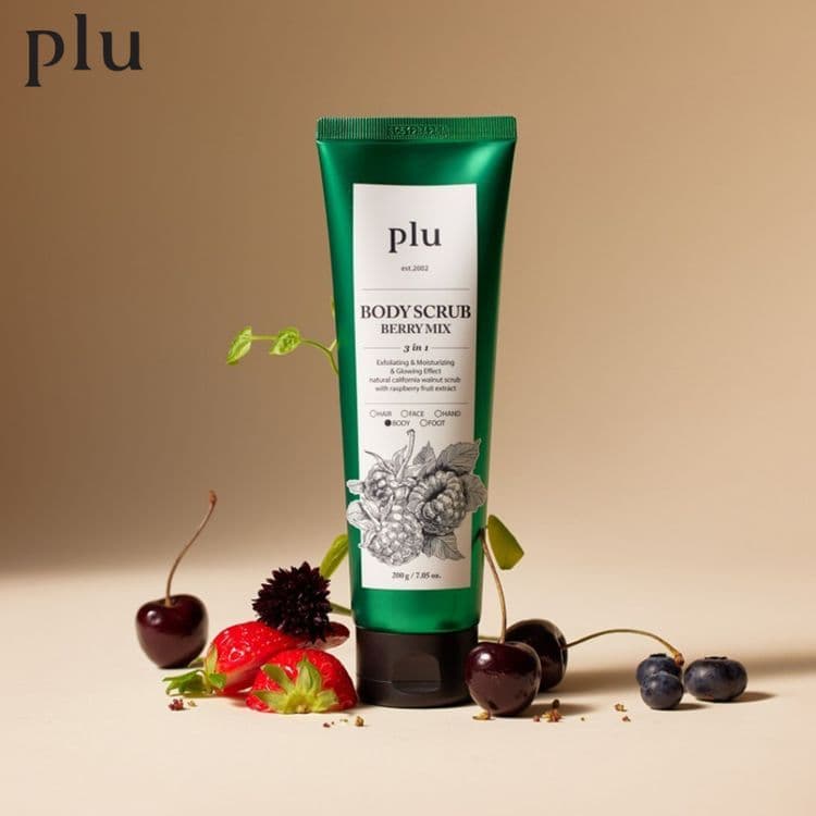 Plu Body Scrub & Scrub Wash Gift Set 