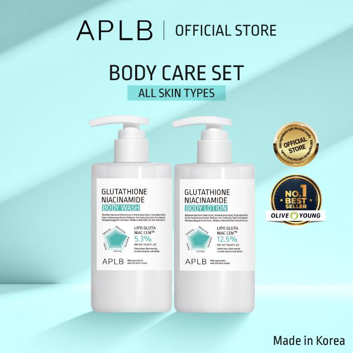 Aplb Glutathione Niacinamidebody Wash 300ml & Body Lotion 300ml