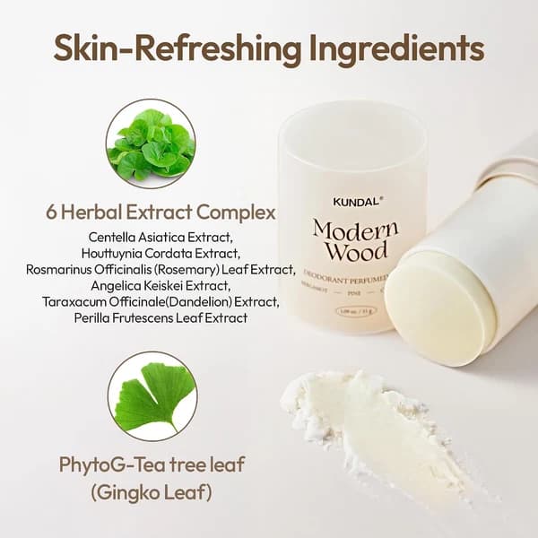 Kundal Deodorant Perfumed Stick 31g - Modern Wood