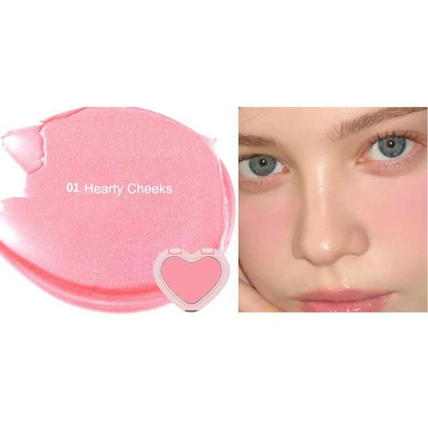 Aou Soft Cream Blush 01 Hearty Cheeks