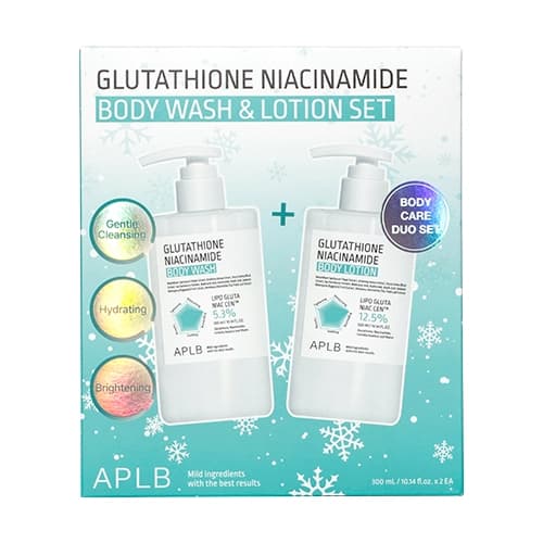 Aplb Glutathione Niacinamidebody Wash 300ml & Body Lotion 300ml