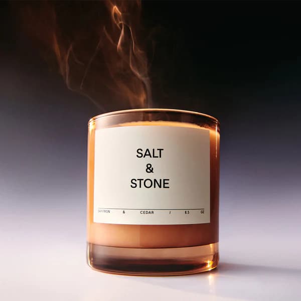 Salt & Stone Candles (saffron & Cedar)