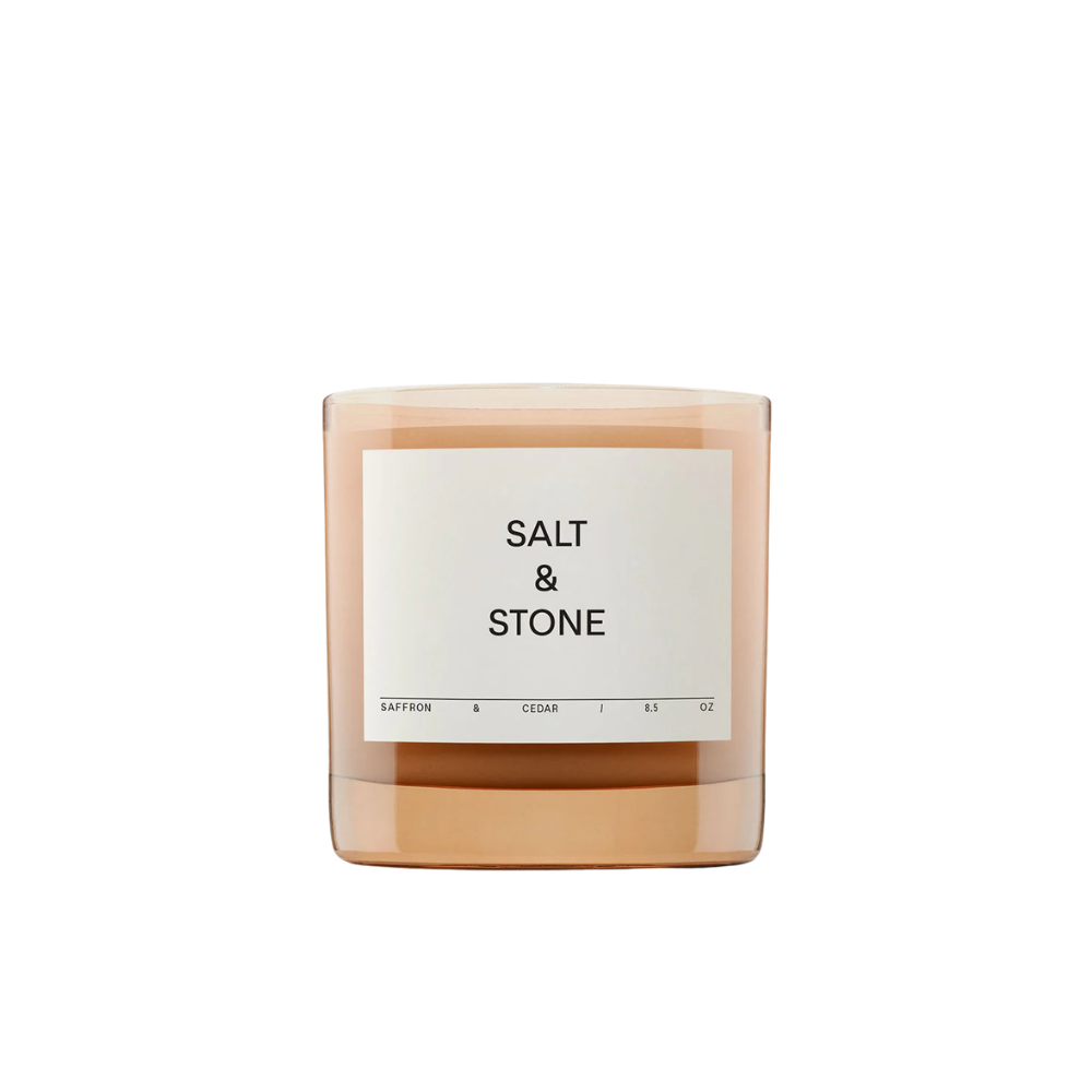 Salt & Stone Candles (saffron & Cedar)