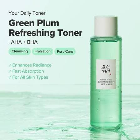 Boj Green Plum Refreshing Toner : Aha + Bha 150ml