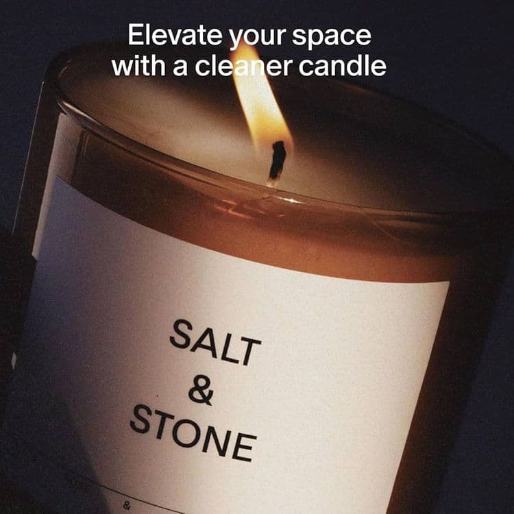 Salt & Stone Candles (black Rose & Oud)