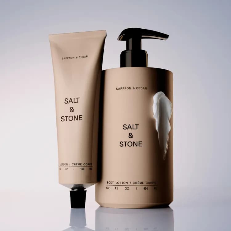 Salt & Stone Body Lotion 450ml (saffron & Cedar)