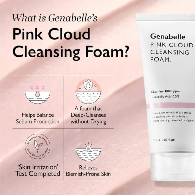 Ganabelle Pink Cloud Cleansing Foam 150ml