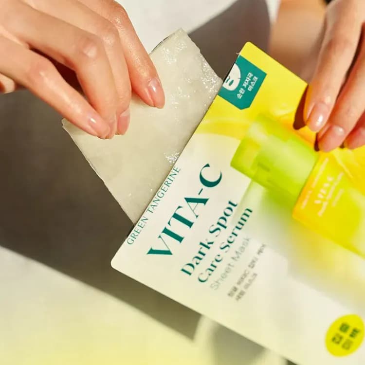 Goodal Green Tangerine Vita C Dark Spot Care Serum Sheet Mask 50ml