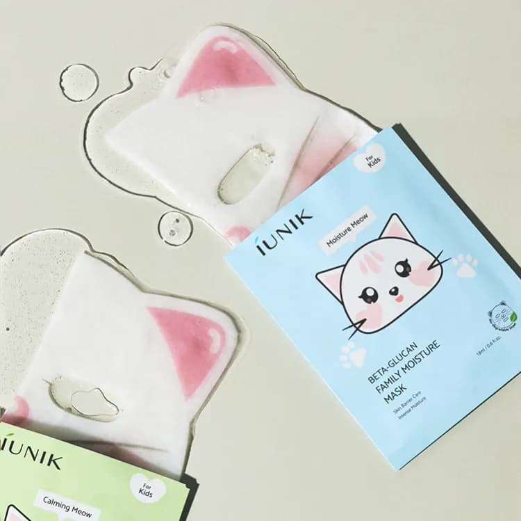 Iunik Beta Glucan Family Moisture Mask For Kids 1ea