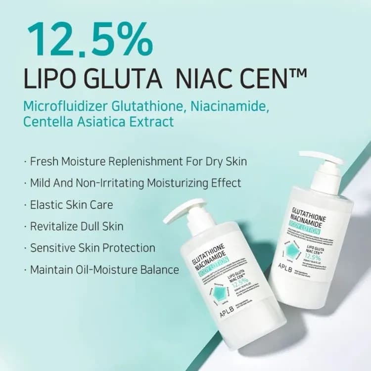 Aplb Glutathione Niacinamidebody Wash 300ml & Body Lotion 300ml