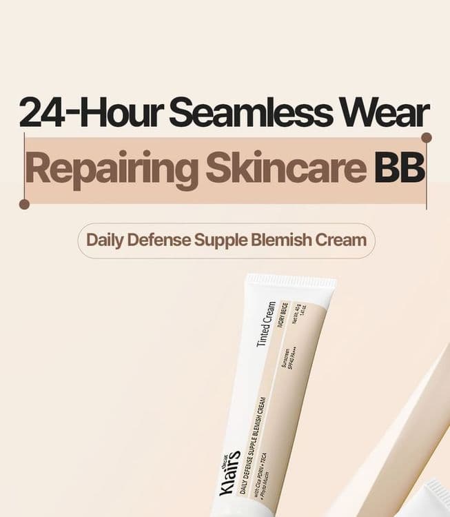 Dear Klairs Daily Defense Supple Blemish Cream Ivory Beige Spf40 Pa+++ 40 G