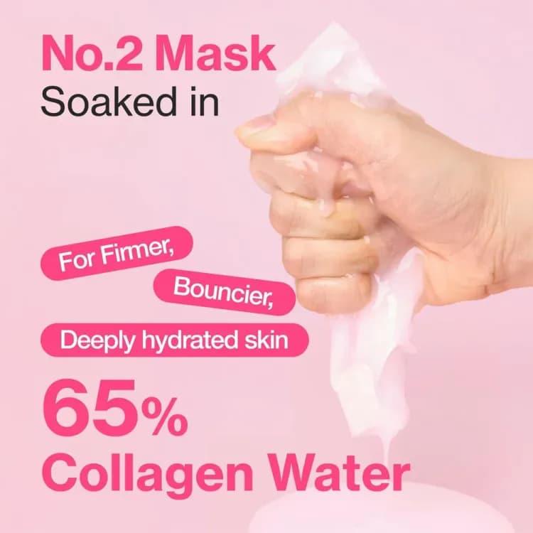 Numbuzin No.2 Rose Pdrn Collagen Plumping Sheet Mask