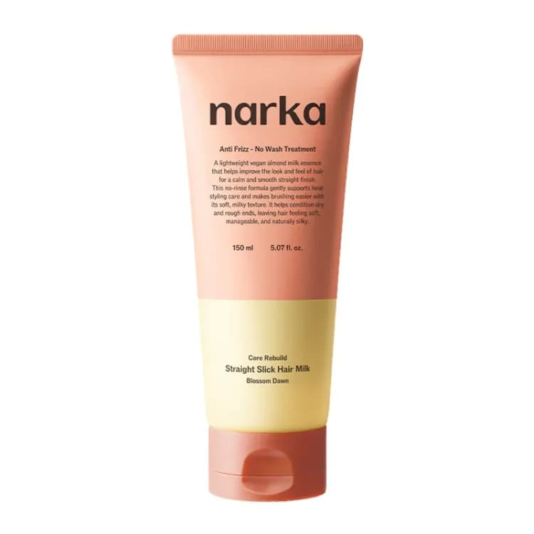 Narka Core Rebuild Straight Slick Hair Milk #blossom Dawn