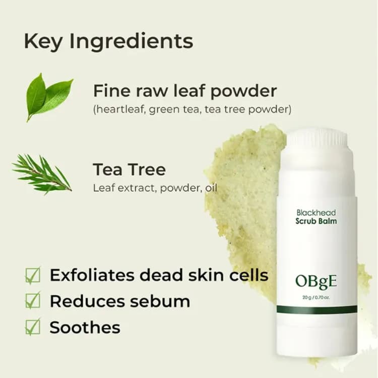 Obge Blackhead Scrub Balm 20g