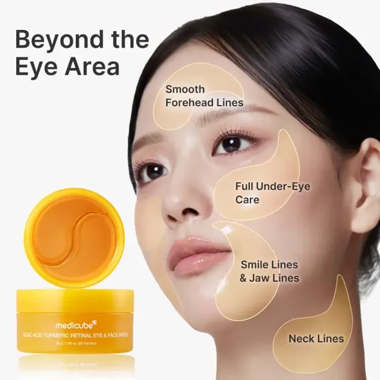 Medicube Kojic Acid Turmeric Retinal Eye Patch 60pcs