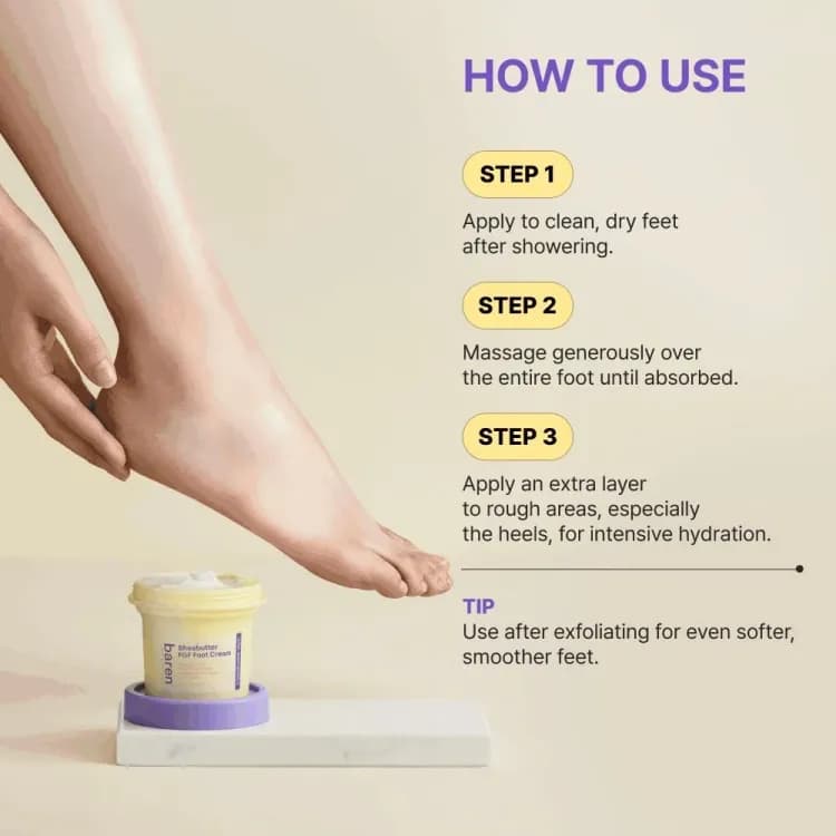 Baren Shea Butter Fgf Foot Cream