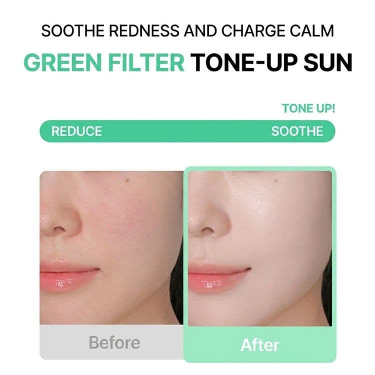 Boj Stay Fresh Tone-up Sunscreen (green) 50ml