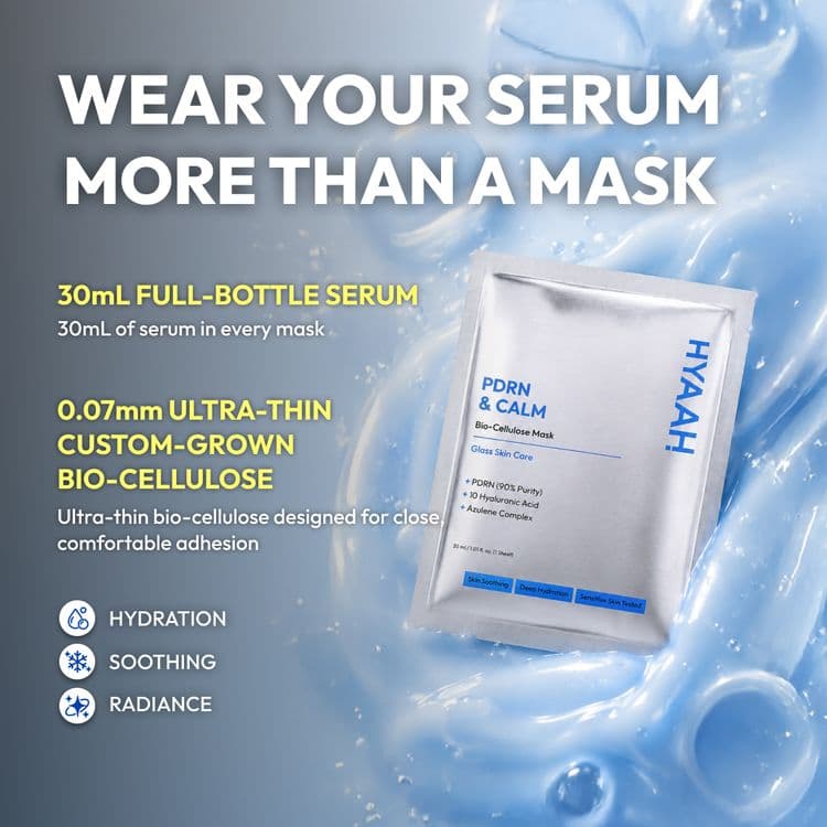 Hyaah Heeya Pdrn Calm Biocellulose Mask