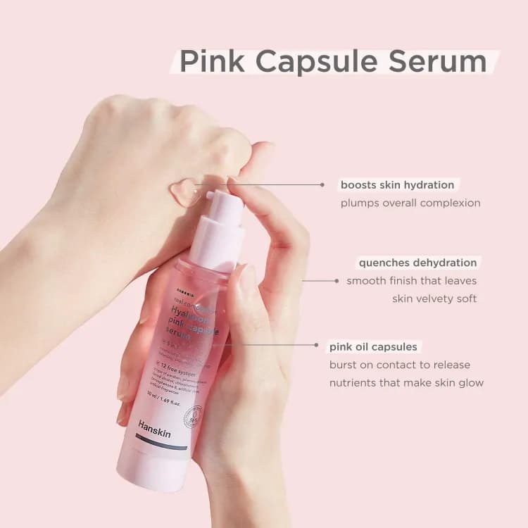 Hanskin Real Complexion Hyaluron Pink Capsule Serum 50ml
