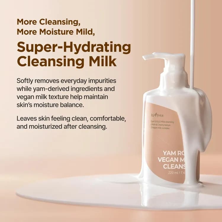 Instree Yam Root Vegan Milk Cleanser 220ml
