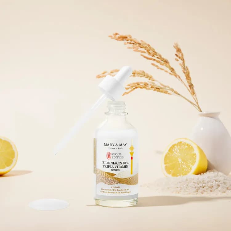 Mary&may Rice Niacin 10% Triple Vitamin Serum 80ml