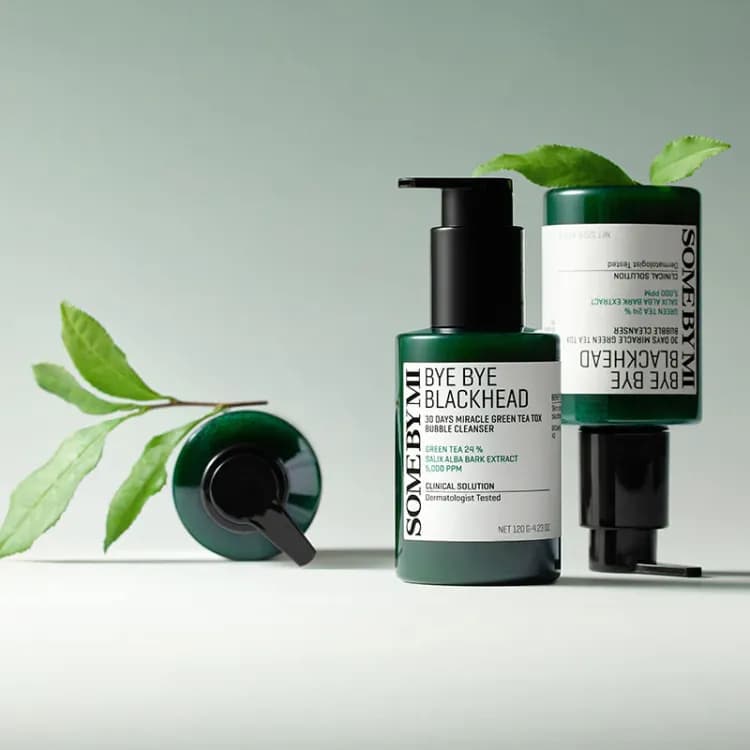 Some By Mi Bye Bye Blackhead 30 Days Miracle Green Tea Tox Bubble Cleanser 120g